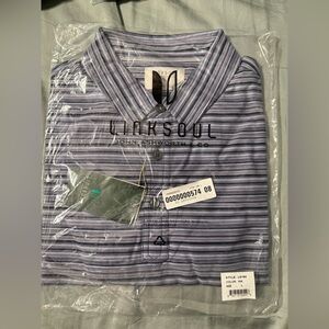 Linksoul Blue and White Striped Shirt